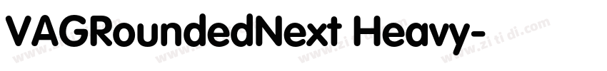 VAGRoundedNext Heavy字体转换